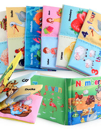 Cloth Books Soft Baby Sound Books Early Learning Educational Toys 0 -12 Months - TryKid
