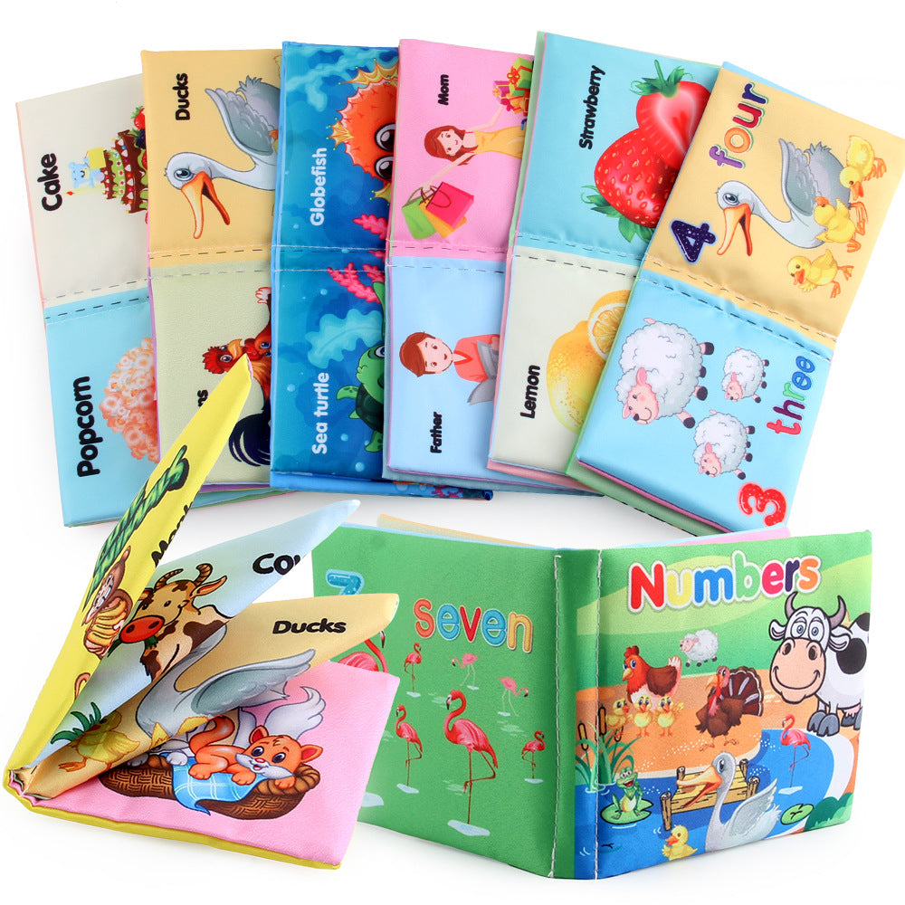 Cloth Books Soft Baby Sound Books Early Learning Educational Toys 0 -12 Months - TryKid