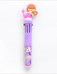 Girly Heart Cartoon Multicolor Press Ballpoint Pen - TryKid
