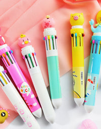 Girly Heart Cartoon Multicolor Press Ballpoint Pen - TryKid
