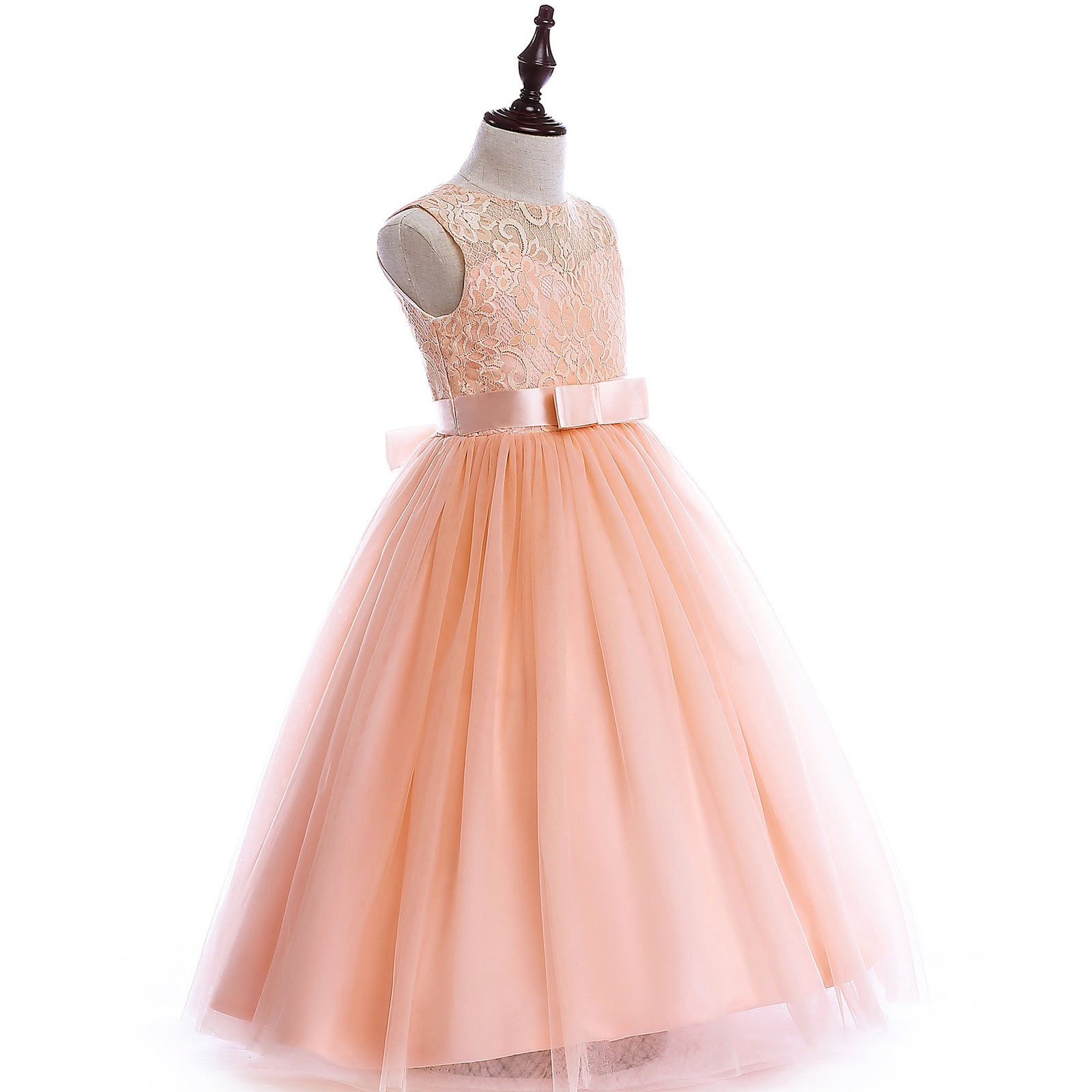 Big Kids Wedding Dress Girls Pettiskirt Lace Dress Costumes - TryKid