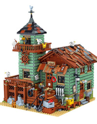 Blocks Bricks Old Fishing House Series Captain's Wharf Toys For Kids Christmas Gifts - TryKid
