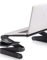 Folding Desk Retractable Adjustable Study Desk In Bed Aluminum Alloy Notebook Computer Bracket Lazy Desk - TryKid
