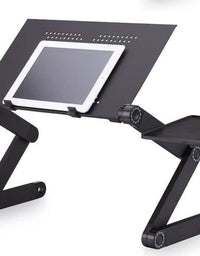 Folding Desk Retractable Adjustable Study Desk In Bed Aluminum Alloy Notebook Computer Bracket Lazy Desk - TryKid
