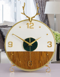 Modern Minimalist Living Room Desktop Decoration Ornaments Creative Agate Mute Clock - TryKid
