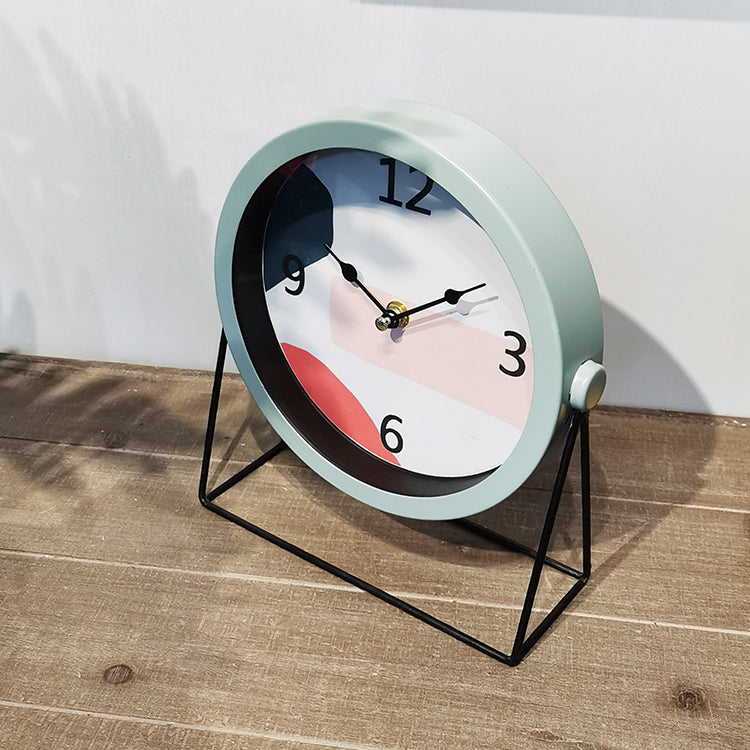 Nordic Minimalist Desk Clock Creative Light Luxury Minimalist Desk Clock Modern Clock Ornaments Living Room Bedroom Desktop Desktop Clocks - TryKid