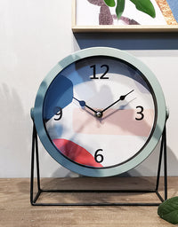 Nordic Minimalist Desk Clock Creative Light Luxury Minimalist Desk Clock Modern Clock Ornaments Living Room Bedroom Desktop Desktop Clocks - TryKid
