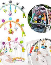 Baby Musical Mobile Toys for Bed Stroller Plush Baby Rattles Toys for Baby Toys 0-12 Months Infant
