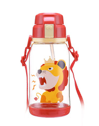 650ml Kids Water Bottle With Straw BPA Free Children Water Drinking Kettle Healthy Plastic Portable Sports Bottle
