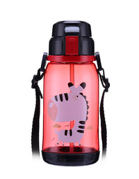 650ml Kids Water Bottle With Straw BPA Free Children Water Drinking Kettle Healthy Plastic Portable Sports Bottle
