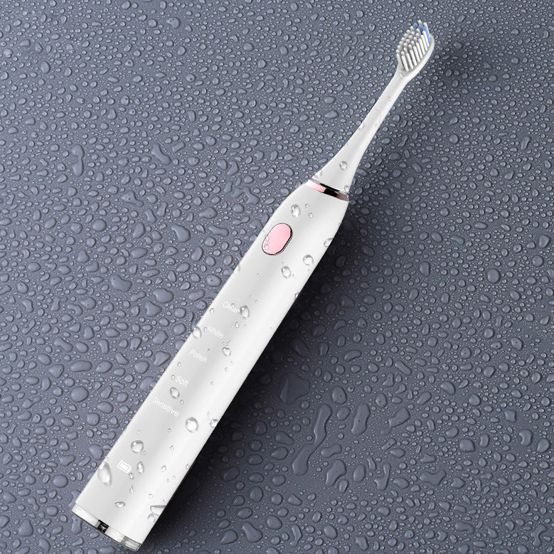 White Toothbrush Waterproof Electric Toothbrush - TryKid
