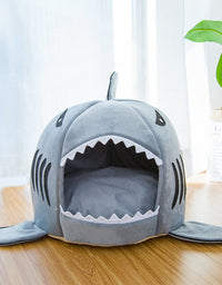 Creative Dual-Purpose Shark Pet Bed Small Dogs And Cats Warm Pet Bed - TryKid
