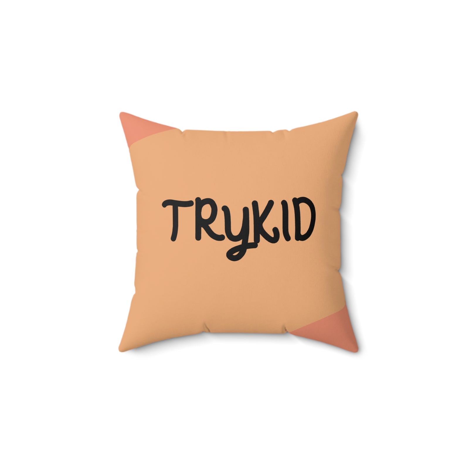 TRYKID Logo Cats Are Better Than Dogs Patterned Square Pillow in Spun Polyester
