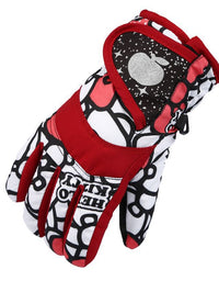 Thicken Warm And Cold-proof Riding Outdoor Skating Ski Gloves For Kids - TryKid
