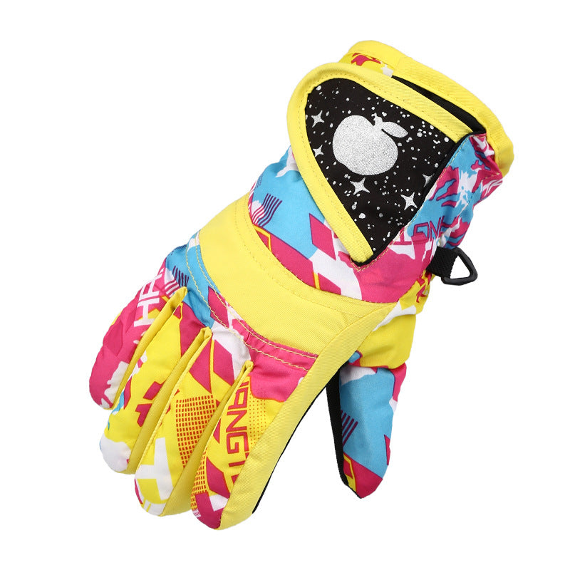 Thicken Warm And Cold-proof Riding Outdoor Skating Ski Gloves For Kids - TryKid