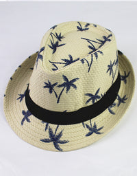 Summer Children Straw Hat Print Baby Hats Kids - TryKid
