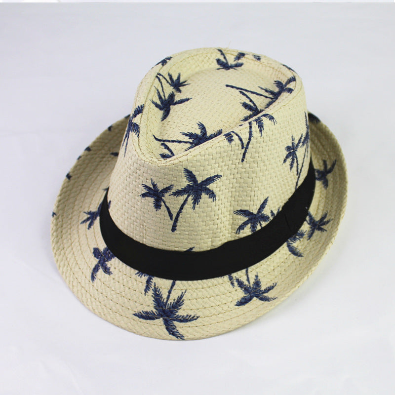 Summer Children Straw Hat Print Baby Hats Kids - TryKid