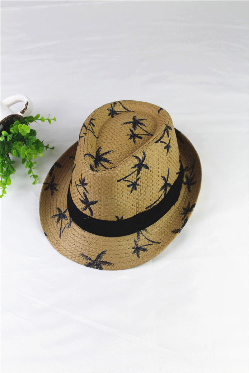 Summer Children Straw Hat Print Baby Hats Kids - TryKid