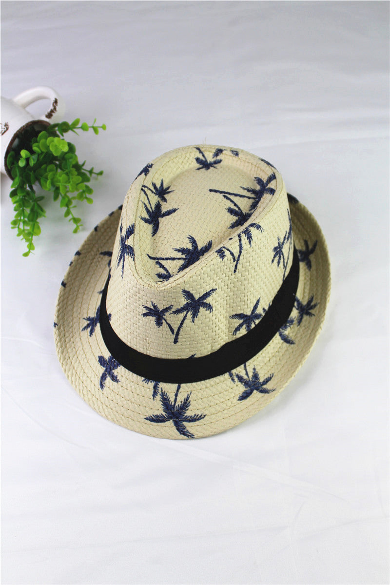 Summer Children Straw Hat Print Baby Hats Kids - TryKid