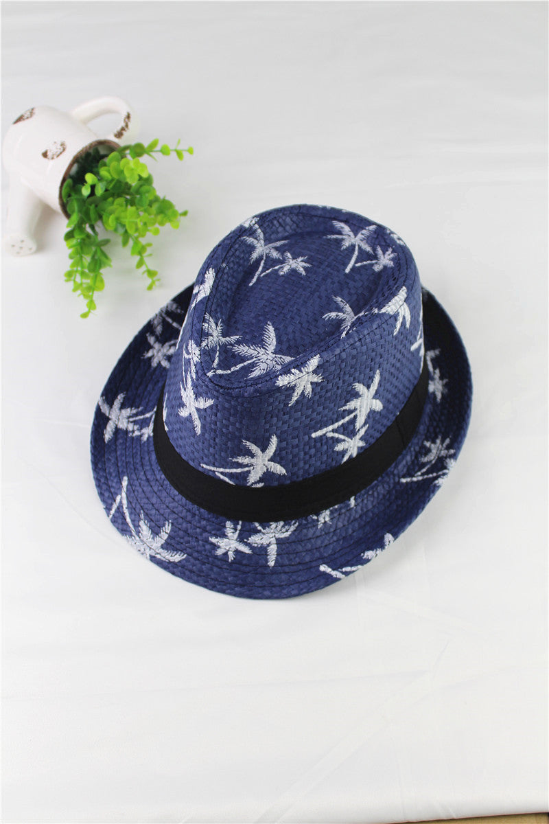 Summer Children Straw Hat Print Baby Hats Kids - TryKid