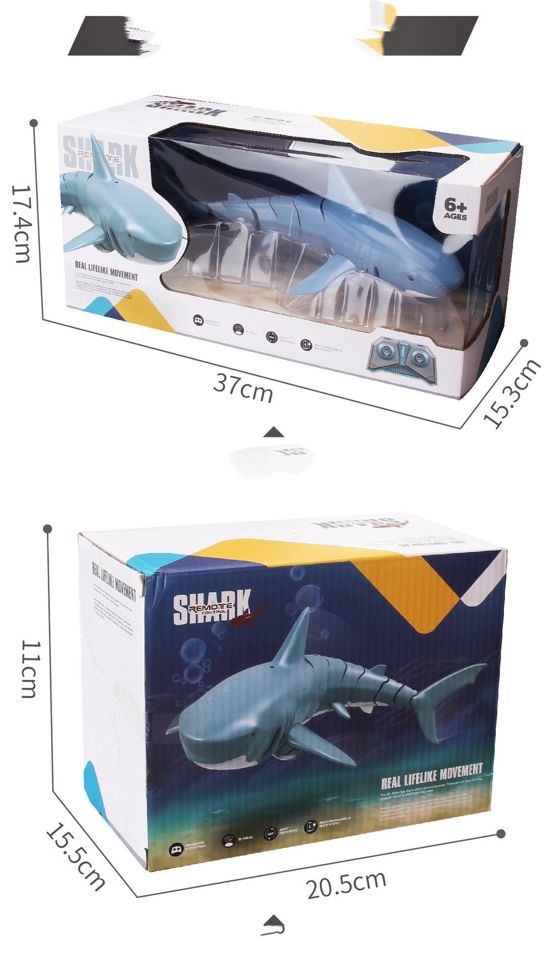 Remote Control Shark 2.4G Remote Control Fish Children's Toys Summer Water Toys - TryKid