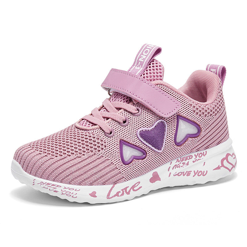 Casual Shoes Light Mesh Sneakers Kids Summer Children Fashion Tenis Cute Sport Cartoon Female Running Sock Footwear - TryKid