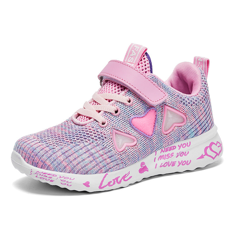 Casual Shoes Light Mesh Sneakers Kids Summer Children Fashion Tenis Cute Sport Cartoon Female Running Sock Footwear - TryKid
