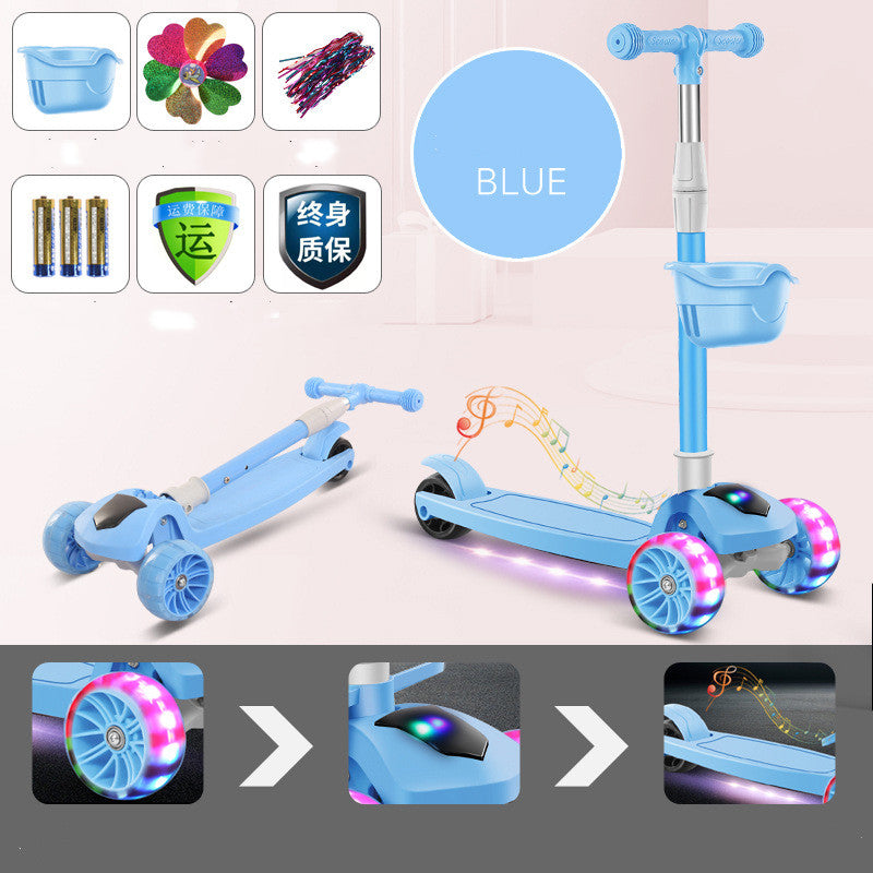 Children'S Scooter Mi Gao Three-In-One Kids Skateboard Scooter Scooter - TryKid