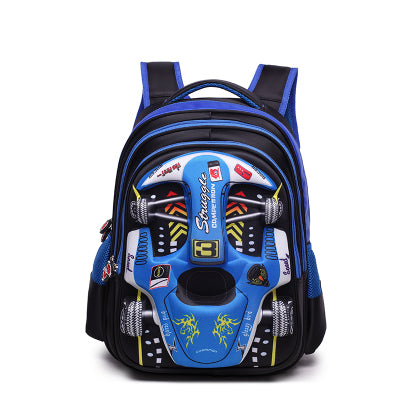 Cross-Border Children'S School Bag 3D Racing Elementary School Students Three-Dimensional Kindergarten Car Cartoon Backpack School Bag - TryKid