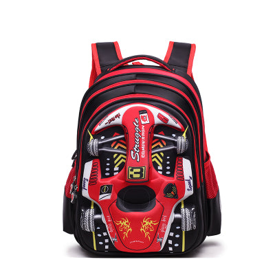 Cross-Border Children'S School Bag 3D Racing Elementary School Students Three-Dimensional Kindergarten Car Cartoon Backpack School Bag - TryKid