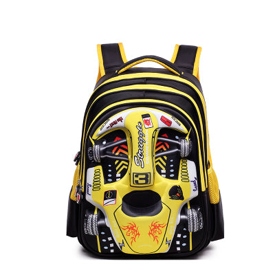 Cross-Border Children'S School Bag 3D Racing Elementary School Students Three-Dimensional Kindergarten Car Cartoon Backpack School Bag - TryKid