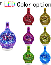 5V Glass Colorful Vase Humidifier
