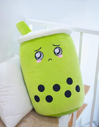 Cute Fruit Drink Plush Stuffed Soft Strawberry Milk Tea Plush Boba Tea Cup Toy Bubble Tea Pillow Cushion Kids Gift - TryKid
