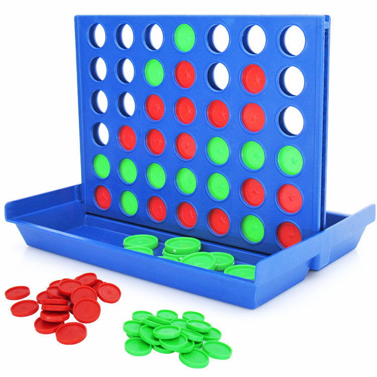 4 In A Row Four In A Line Board Game Family Educational Toy Kids Game Three-Dimensional Connect- four For Entertainment - TryKid