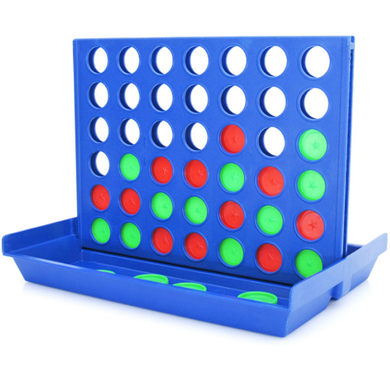 4 In A Row Four In A Line Board Game Family Educational Toy Kids Game Three-Dimensional Connect- four For Entertainment - TryKid