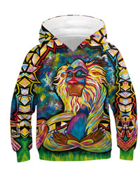 Digital Printed Children's Hooded Sweater For Kids - TryKid
