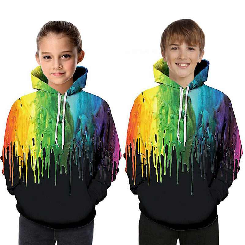 Digital Printed Children's Hooded Sweater For Kids - TryKid