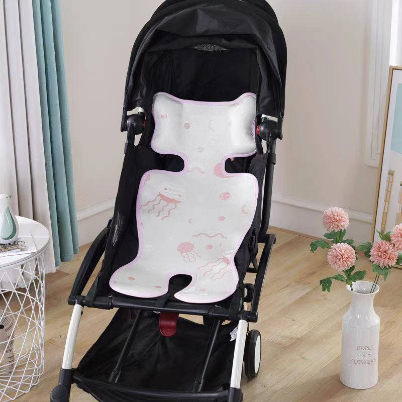 Summer Stroller Cooling Pad 3D Air Mesh Breathable Stroller Mat Mattress Latex Baby Car Seat Cover Cushion - TryKid