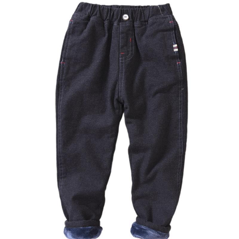 Boys' Casual Pants Korean Winter Long Pants, Big Kids Plus Cashmere Pants Trend - TryKid