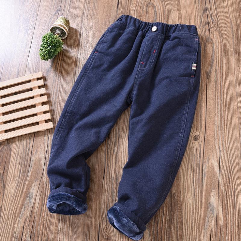 Boys' Casual Pants Korean Winter Long Pants, Big Kids Plus Cashmere Pants Trend - TryKid