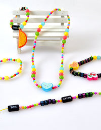 Fruit Bracelet Jewelry Chain Bangle For Kids DIY Decorated Toy Set
