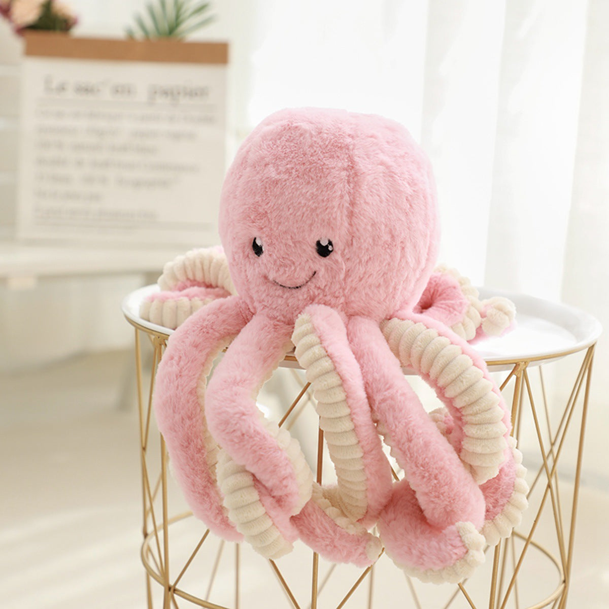 Lovely Simulation Octopus Pendant Plush Stuffed Toy Soft Animal Home Accessories Cute Doll Children Gifts - TryKid