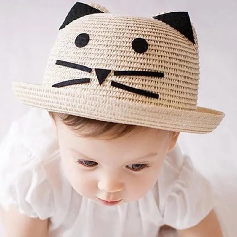 Korean style princess kids sun shade straw hat - TryKid