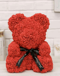 25cm Cute Flower Rose Bear Handmade Valentines Day 2020 Gift
