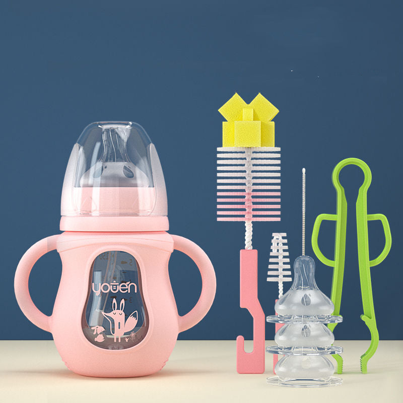 Baby Bottle Silicone Straw Water Drink - TryKid