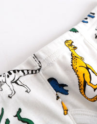 Boys' Underwear Threaded Cotton Dinosaur Cartoon Shorts For Small And Medium-sized Children's Briefs - TryKid
