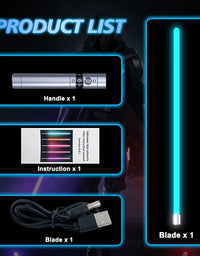 World War Lightsaber, RGB 20 Colors Changeable, LED Light Sword, With Premium Quality, 3 Mode Sound, Aluminum Alloy Hilt For Adults Kids Galaxy Gift Force Fx Light Saber - TryKid
