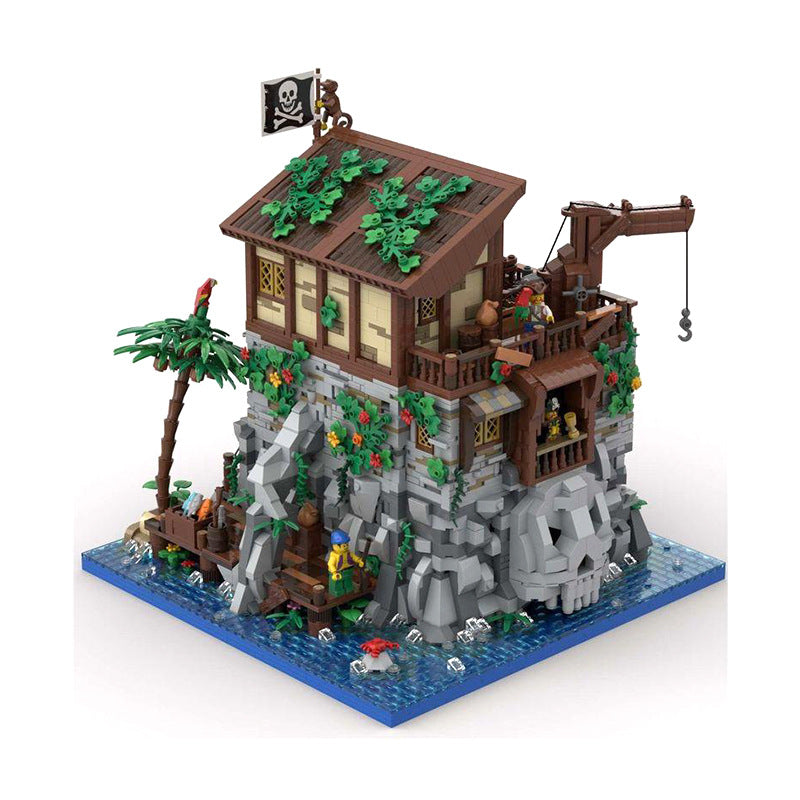 Building Block MOC-105796 Pirate Skull Island And Red Beard House Building Toys - TryKid