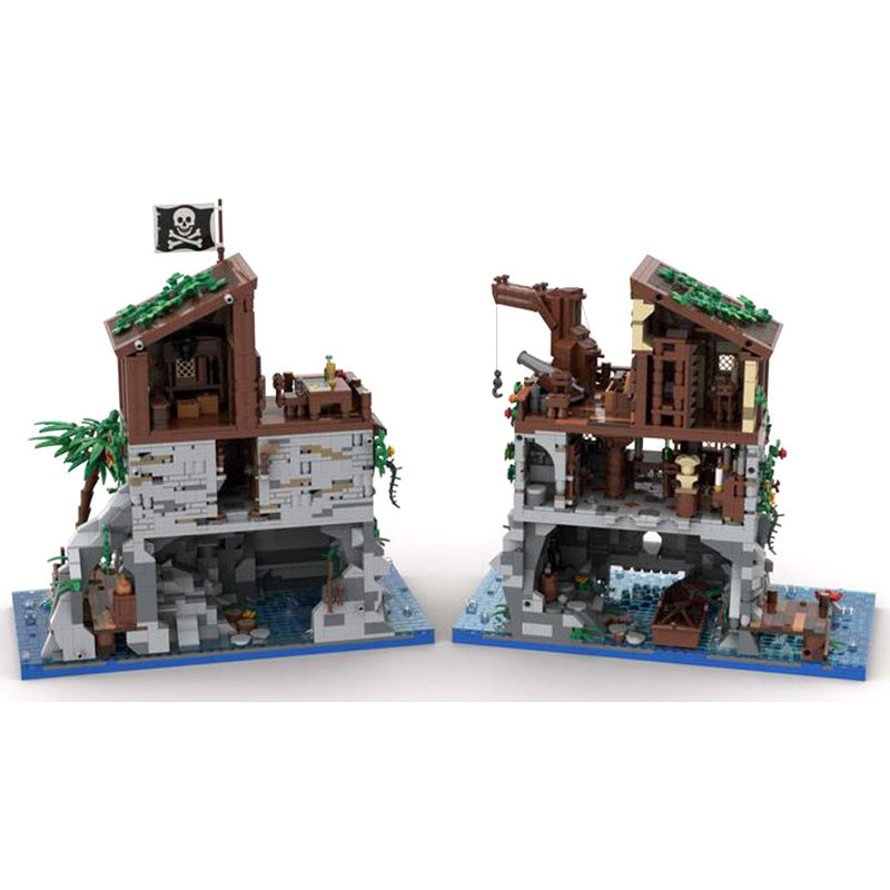 Building Block MOC-105796 Pirate Skull Island And Red Beard House Building Toys - TryKid