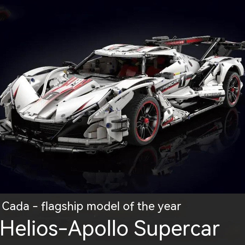 Apollo Sports Car Building Blocks Assembled Remote-control Automobile Toys - TryKid